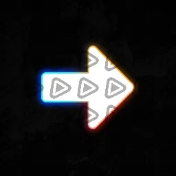 Neon Orange - Streamdeck Icon (Arrow Right)