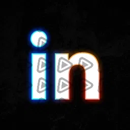 Neon Orange - Streamdeck Icon (LinkedIn)