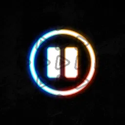 Neon Orange - Streamdeck Icon (Multimedia Pause)