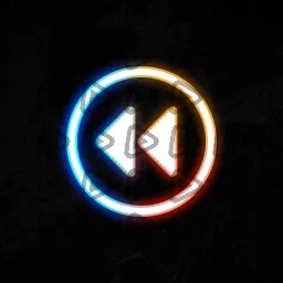 Neon Orange - Streamdeck Icon (Multimedia Previous)
