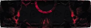 Diablo-Skull - Panel (Blank)