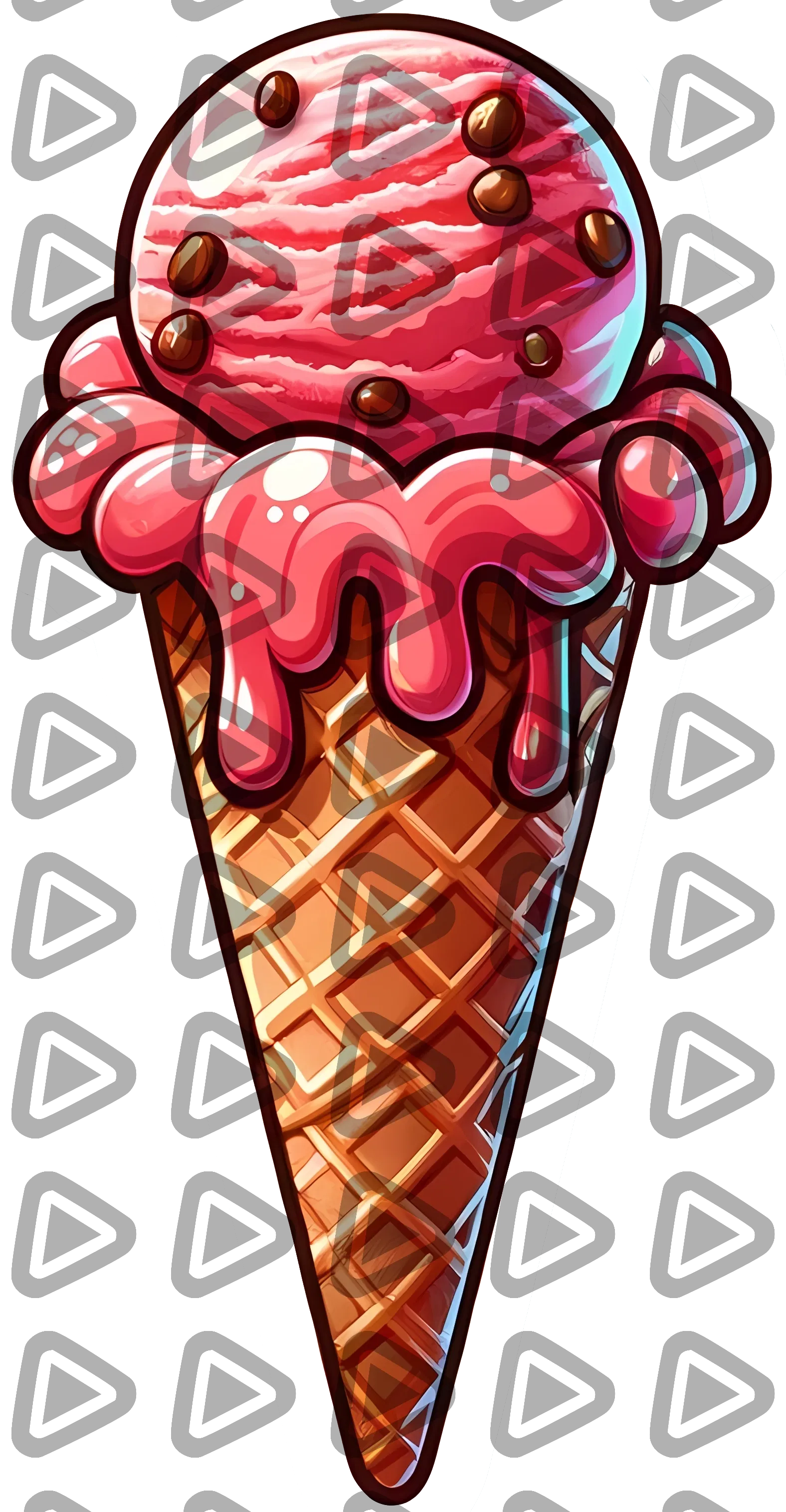 Ice Cream (Strawberry) - Object