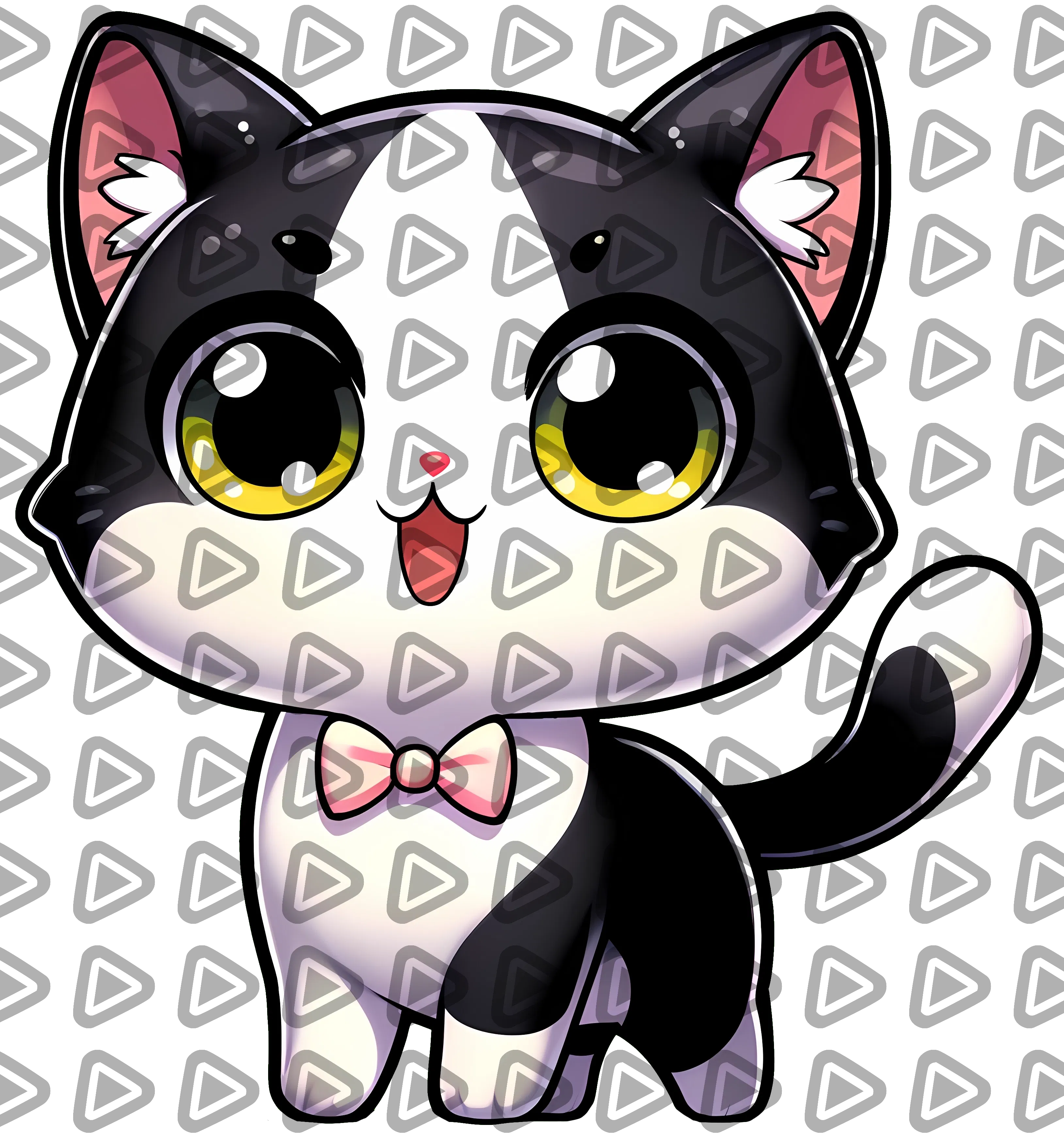 Black and White Cat 1 - Animal