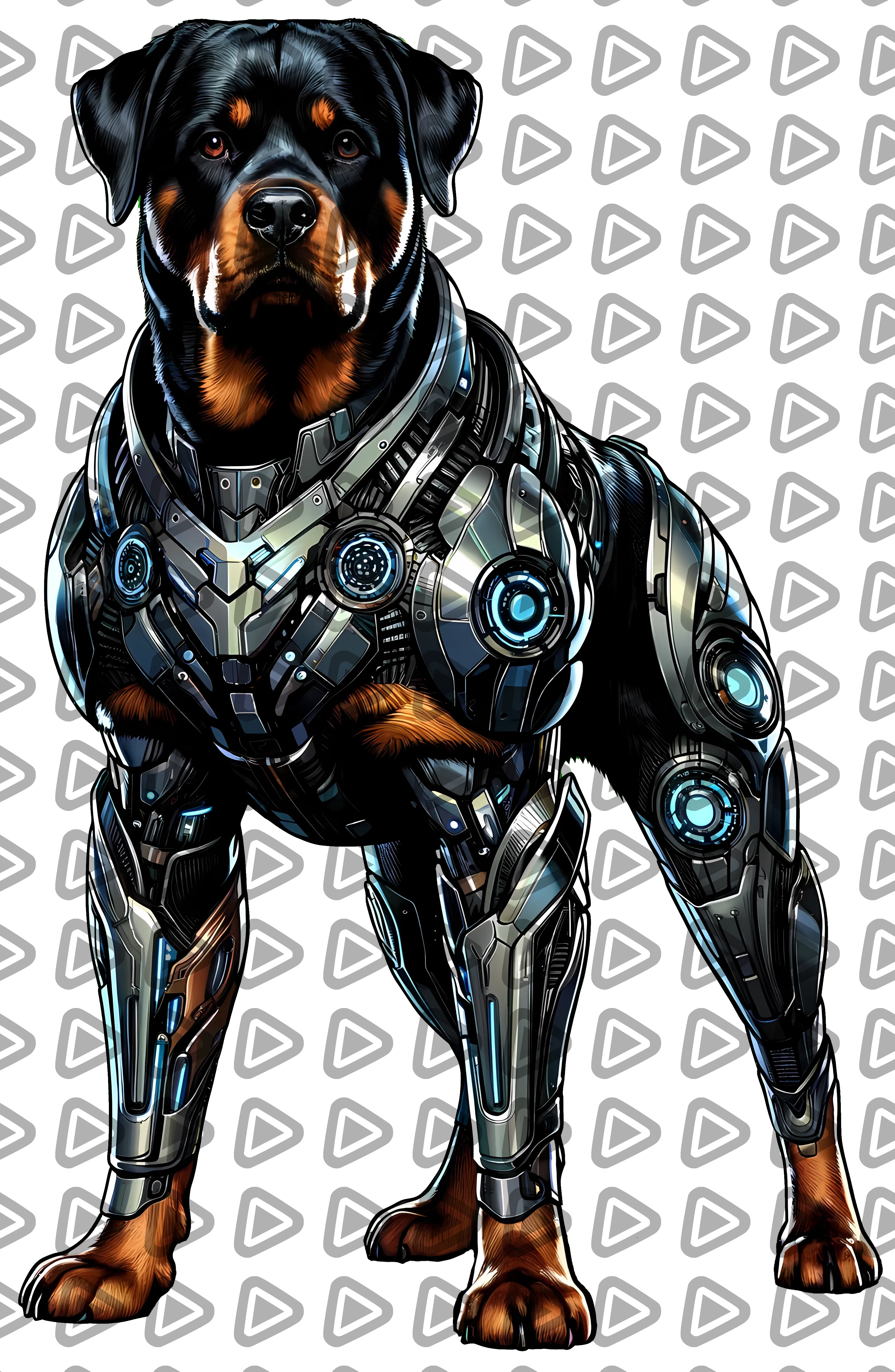 Cyberpunk Rottweiler - Animal