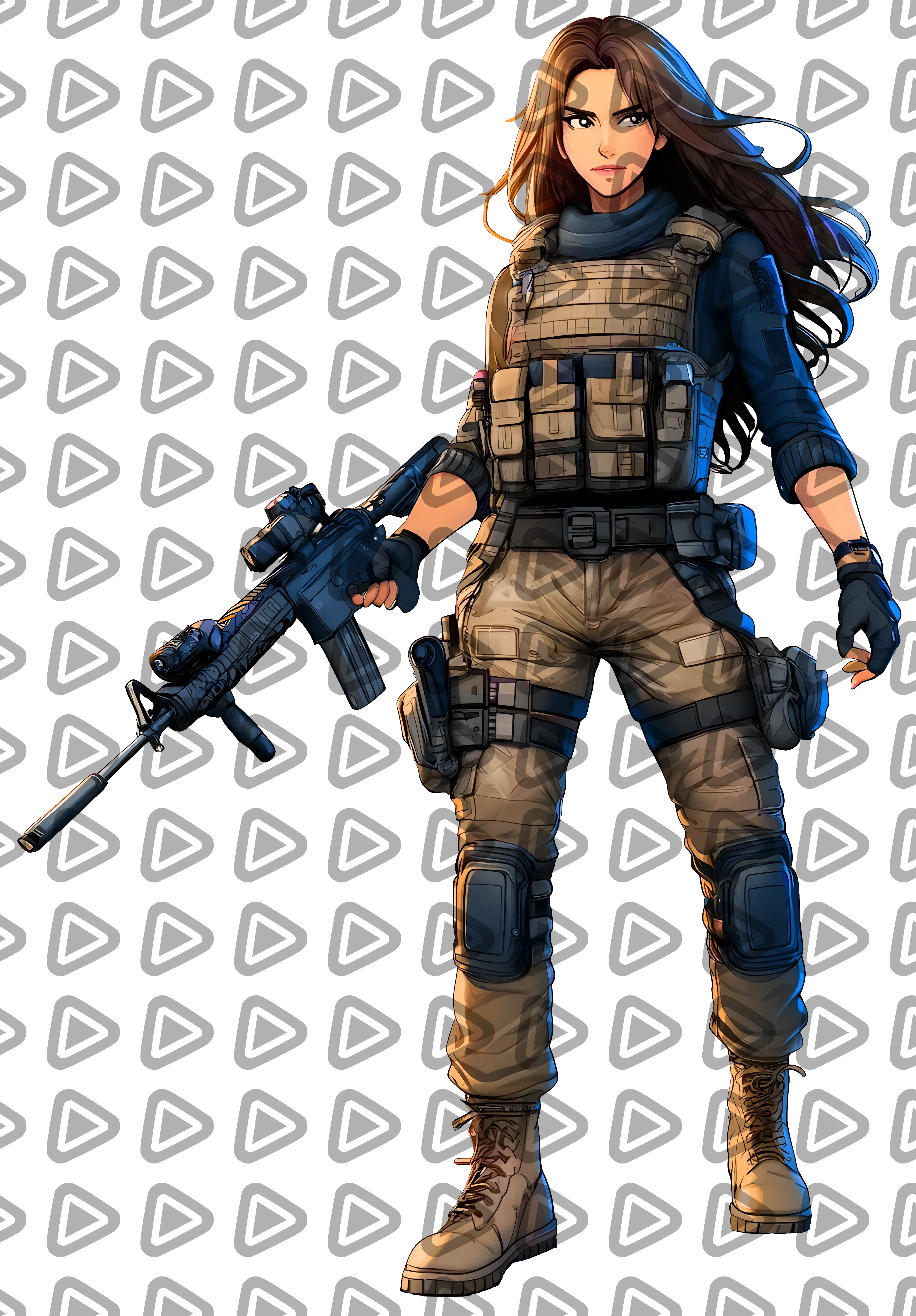 Soldier 3 (Female) - Character