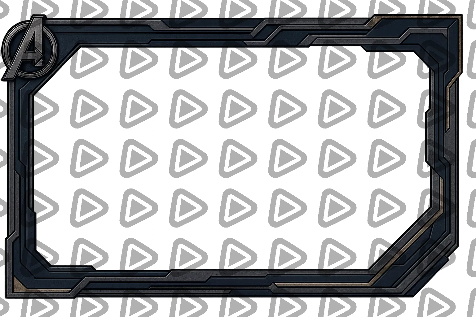 Avengers Style Webcam Frame - Webcam Blank