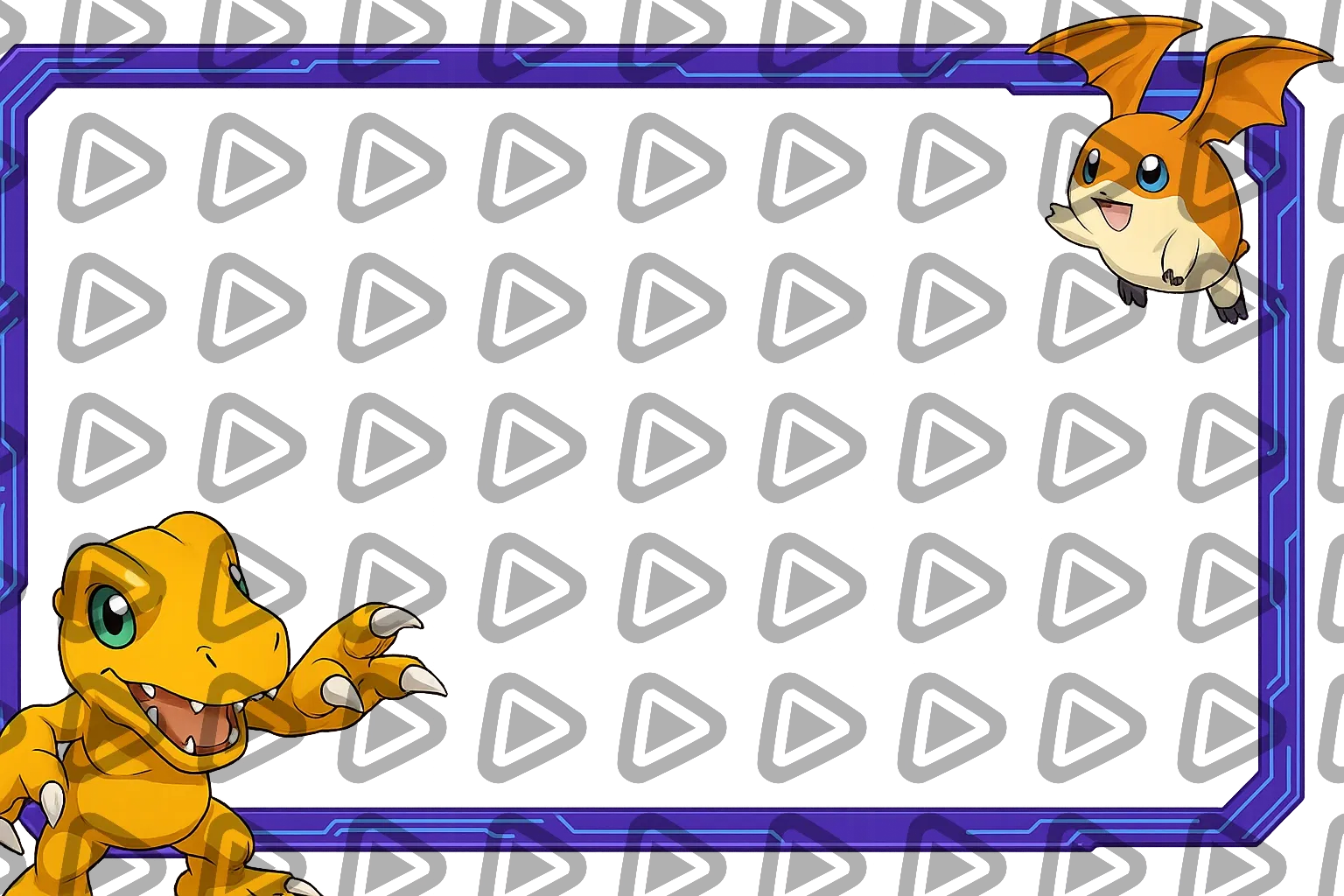 Digimon Adventure Webcam Frame - Webcam Blank