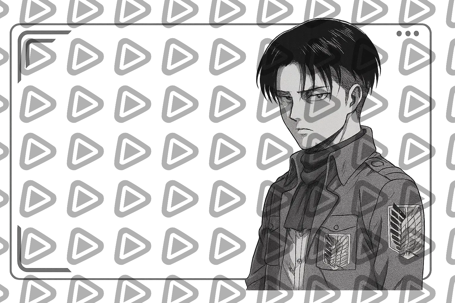 Levi Ackerman Inspired Frame - Webcam Blank