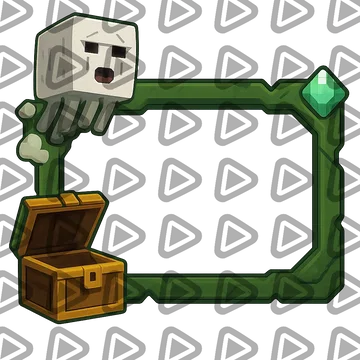Minecraft - Bold Ghast Treasure - Webcam Frame - Webcam Blank