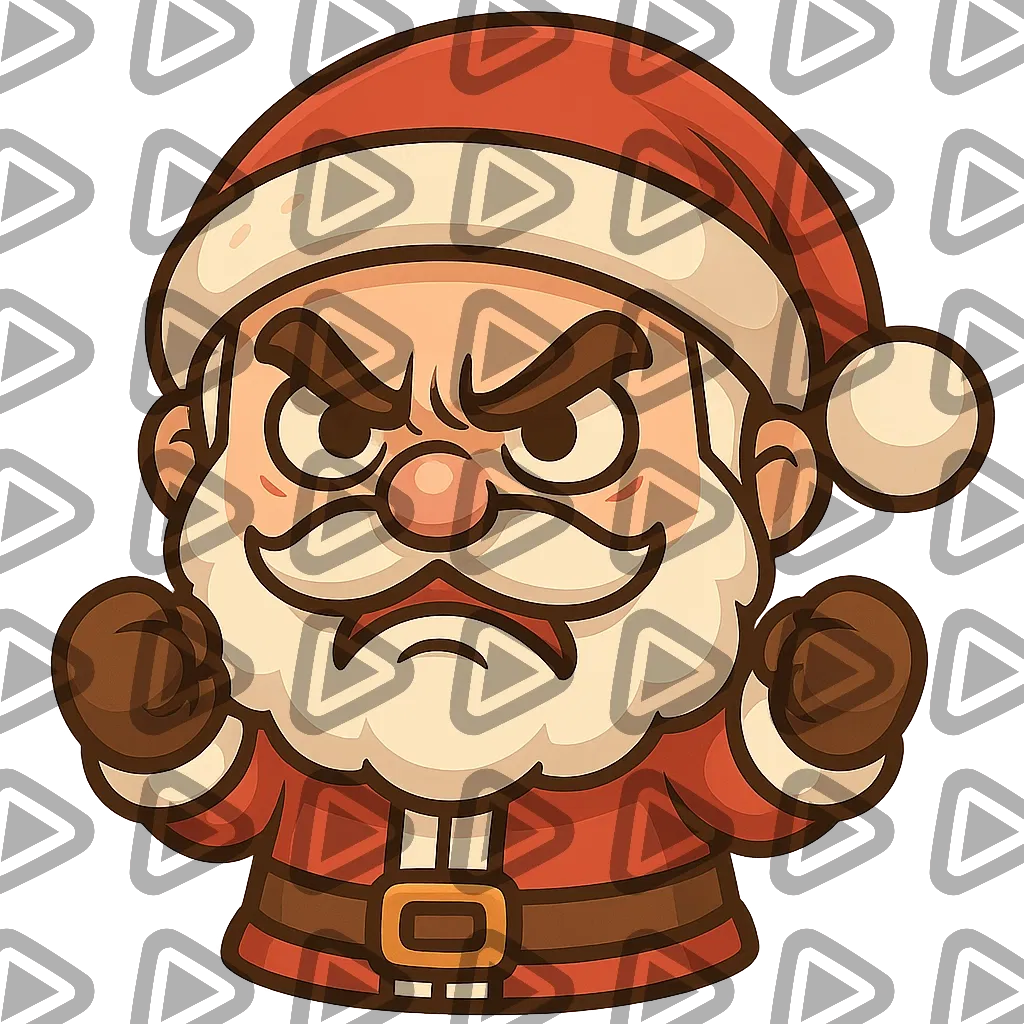 Santa Claus Chibi - ANGRY - Emote