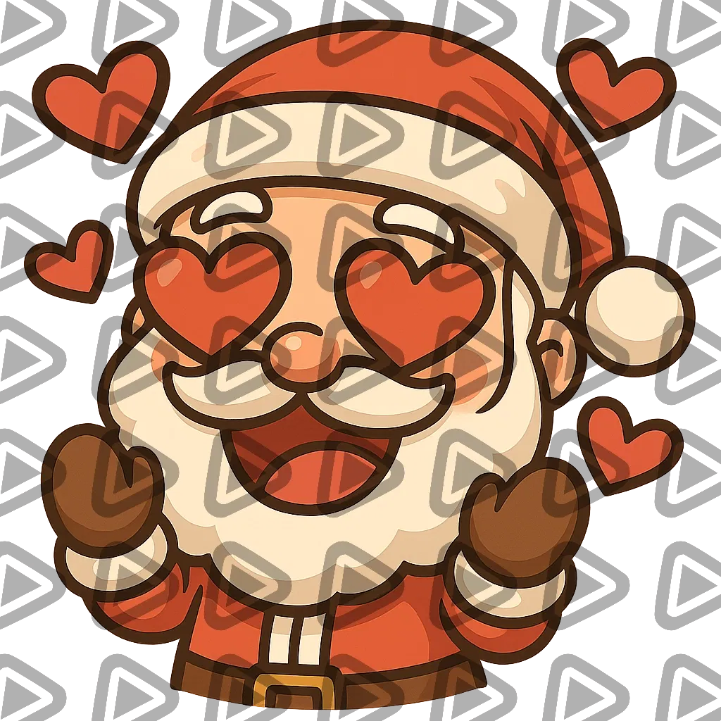 Santa Claus Chibi - LOVE - Emote