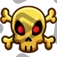 Golden Pirate Skull - Channel Point Badge