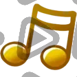 Golden Musical Note - Channel Point Badge