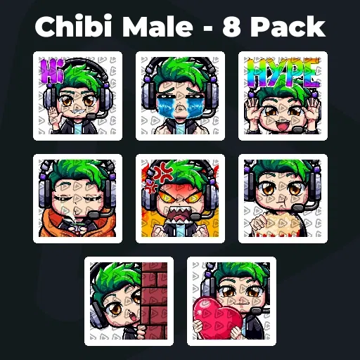 Chibi Male - 8 Pack
