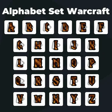Alphabet Set Warcraft