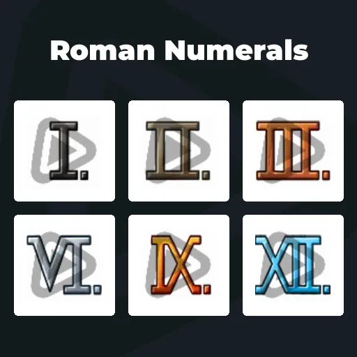Roman Numerals