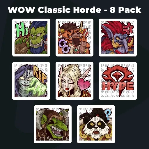 WOW Classic Horde - 8 Pack