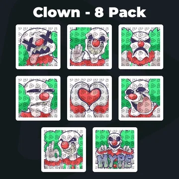 Clown - 8 Pack