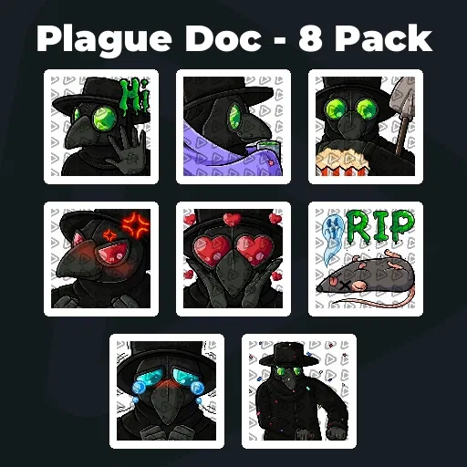 Plague Doc - 8 Pack