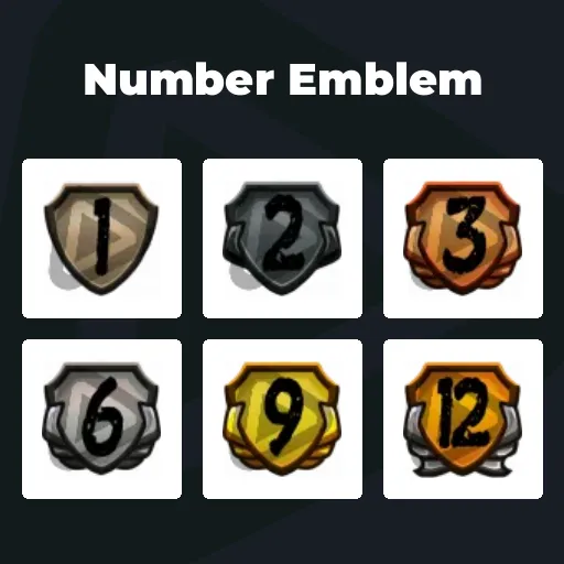 Number Emblem