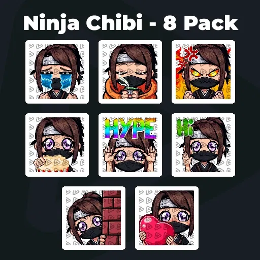 Ninja Chibi - 8 Pack