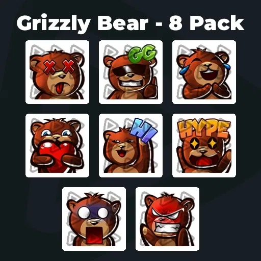 Grizzly Bear - 8 Pack
