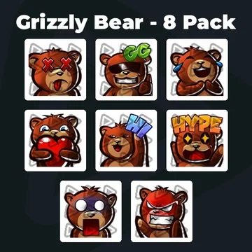 Grizzly Bear - 8 Pack
