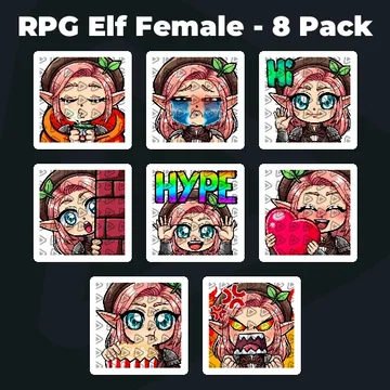 RPG Elf Female - 8 Pack