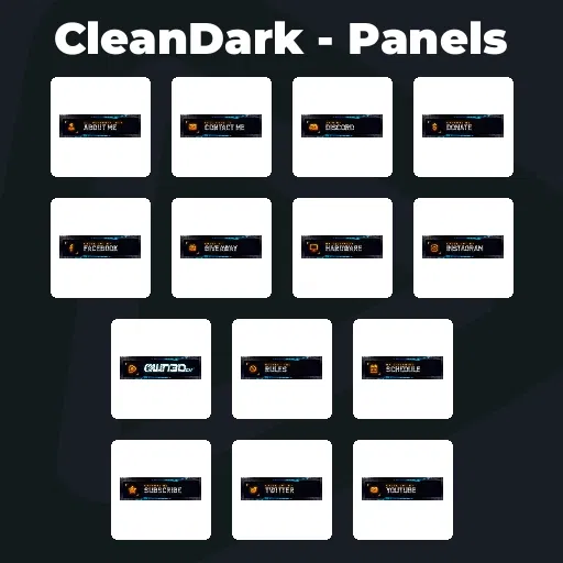 CleanDark - Panels