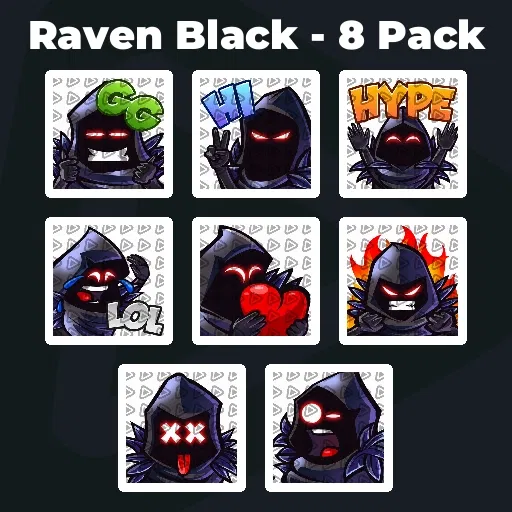 Raven Black - 8 Pack