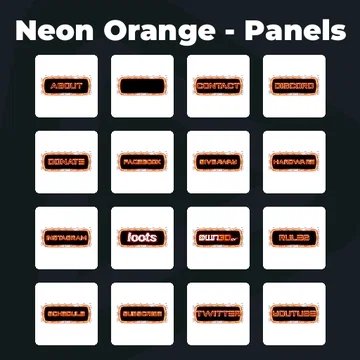 Neon Orange - Panels