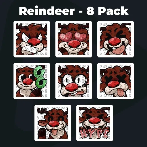 Reindeer - 8 Pack