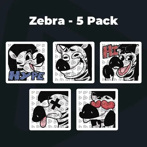 Zebra - 5 Pack