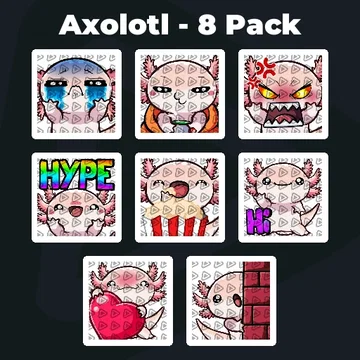 Axolotl - 8 Pack