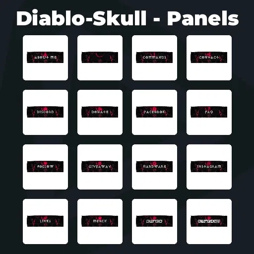 Diablo-Skull - Panels