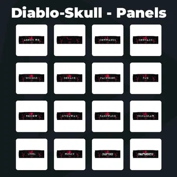 Diablo-Skull - Panels