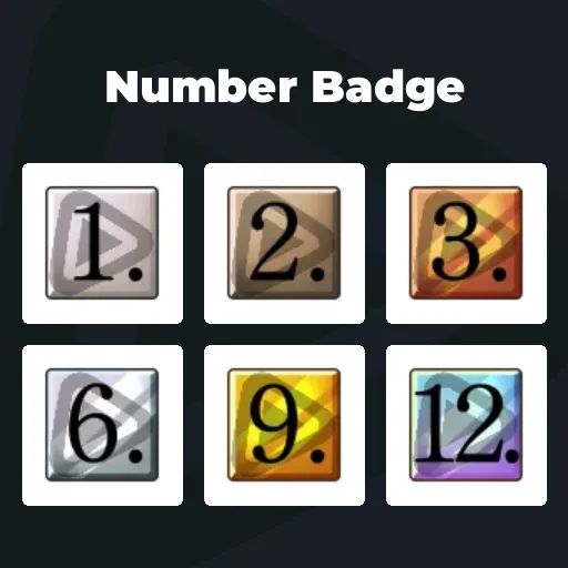 Number Badge