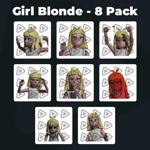 Girl Blonde - 8 Pack