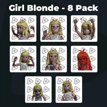 Girl Blonde - 8 Pack
