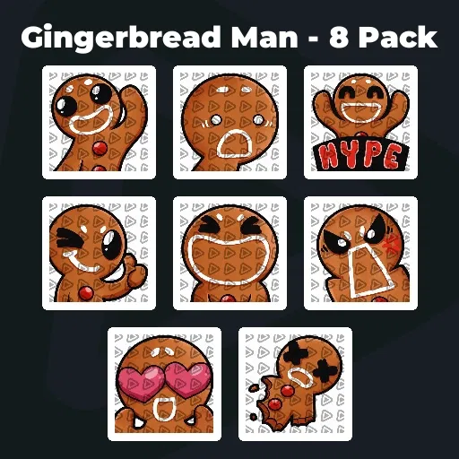 Gingerbread Man - 8 Pack
