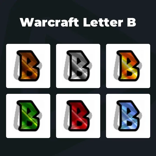 Warcraft Letter B