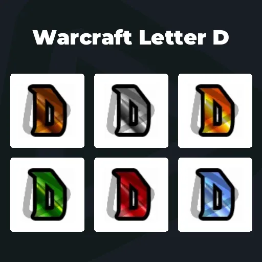 Warcraft Letter D