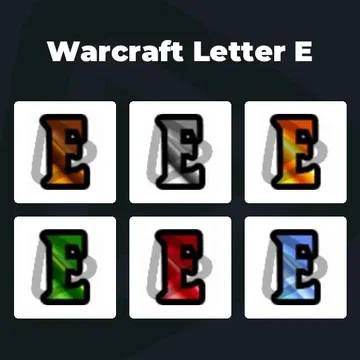 Warcraft Letter E