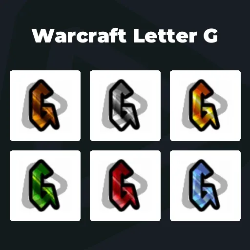 Warcraft Letter G