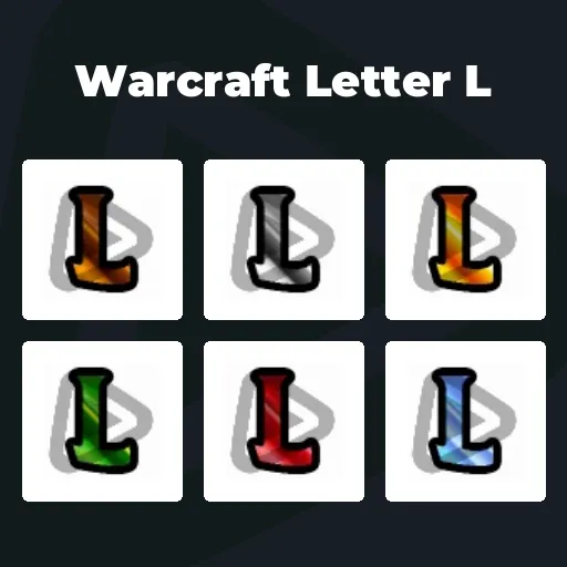 Warcraft Letter L