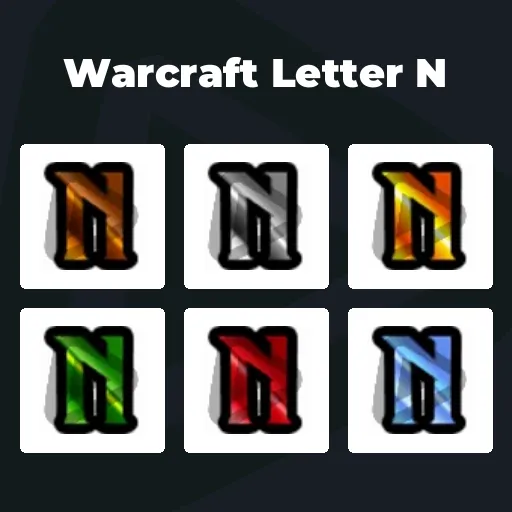 Warcraft Letter N
