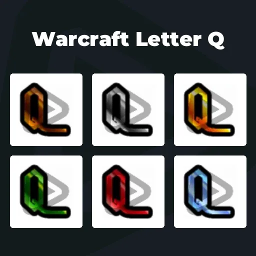 Warcraft Letter Q