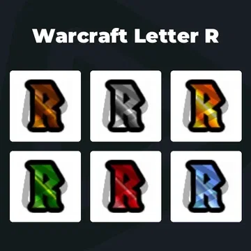 Warcraft Letter R