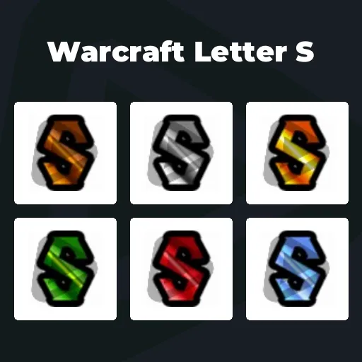 Warcraft Letter S