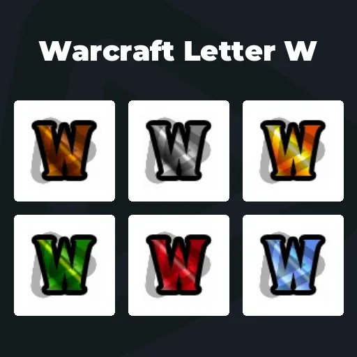 Warcraft Letter W